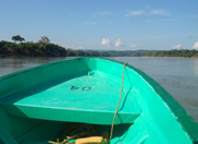 La brisa del aire rumbo a ruina de Yaxchilan